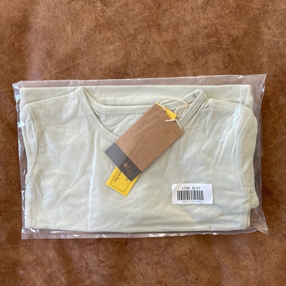 Kyte baby short sleeve toddler pajamas in Aloe